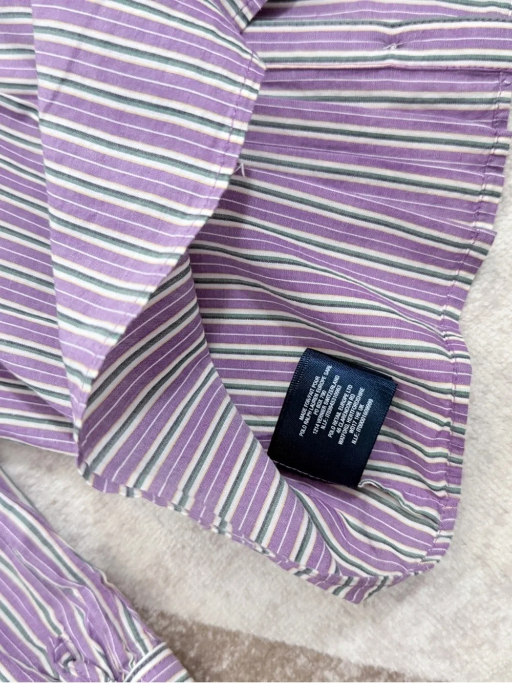 Ralph Lauren Lilac Stripe Button Down 12M